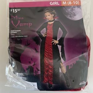 Girls Miss Vamp Halloween costume